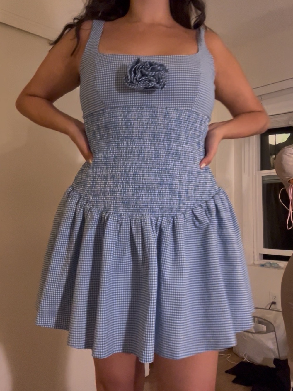 Blue Mini Dress by Maeve for Anthropologie
